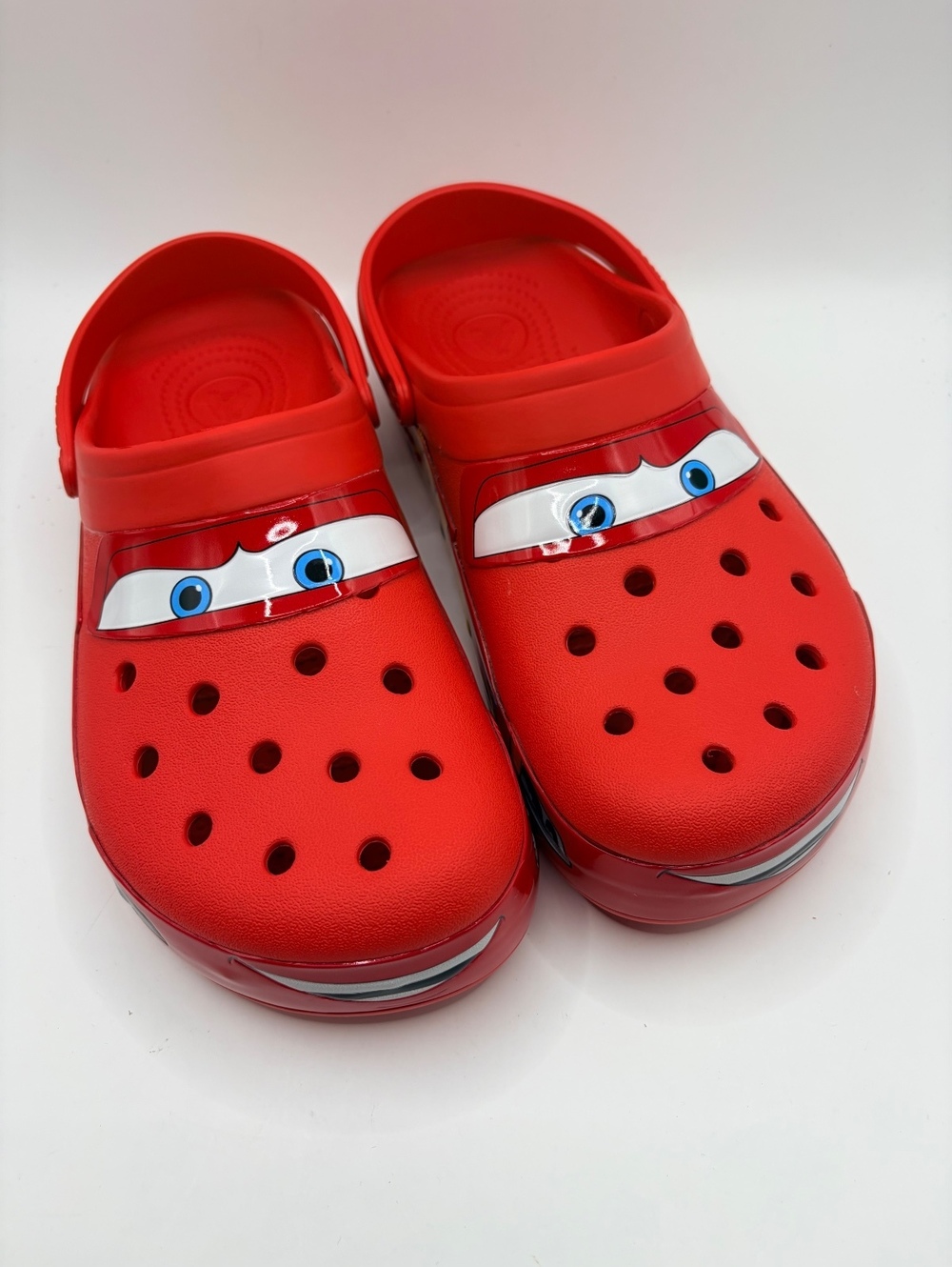 Crocs Lightning McQueen Light Up Clogs Mens 9 Womens 11 Red 205759-610 New